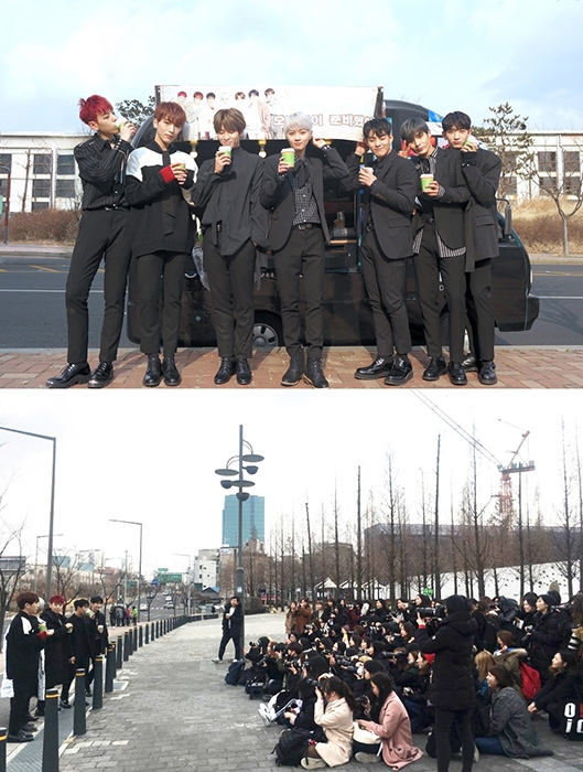레인즈, 미니 팬미팅서 팬들에게 '커피 역조공' 이벤트 열어