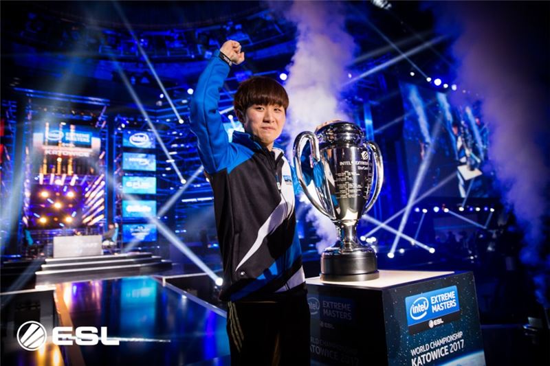 IEM 시즌11 월드 챔피언십 스타크래프트2 종목 우승자인 전태양(사진=ESL 공식 홈페이지 발췌).