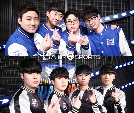 아프리카 위너(위)와 게임킹.