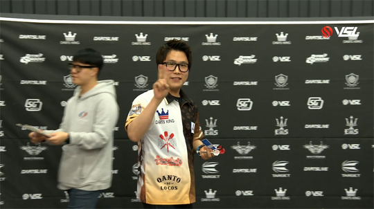 신선용을 잡고 본선에 오른 이재우.(사진=VSL 중계 캡처)