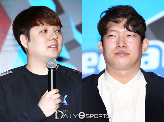 킹존 최승민 코치(왼쪽)와 아프리카 임혜성 코치.