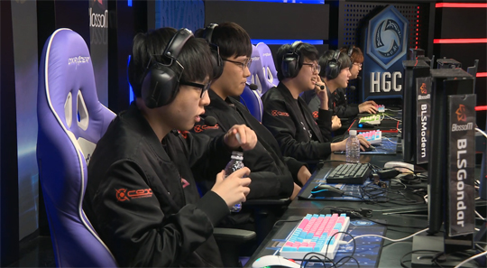 템페스트를 3대0으로 잡은 블라썸.(사진=HGC 중계 캡처)