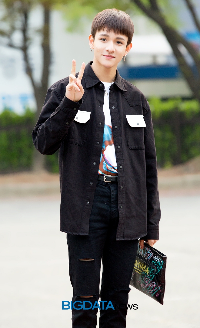 사무엘, KBS '뮤직뱅크' 리허설 출근길