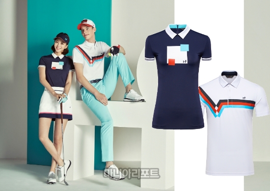 힐크릭 레트로 라운딩 티셔츠 여성용, 레트로 라운딩 티셔츠 남성용. 사진=힐크릭