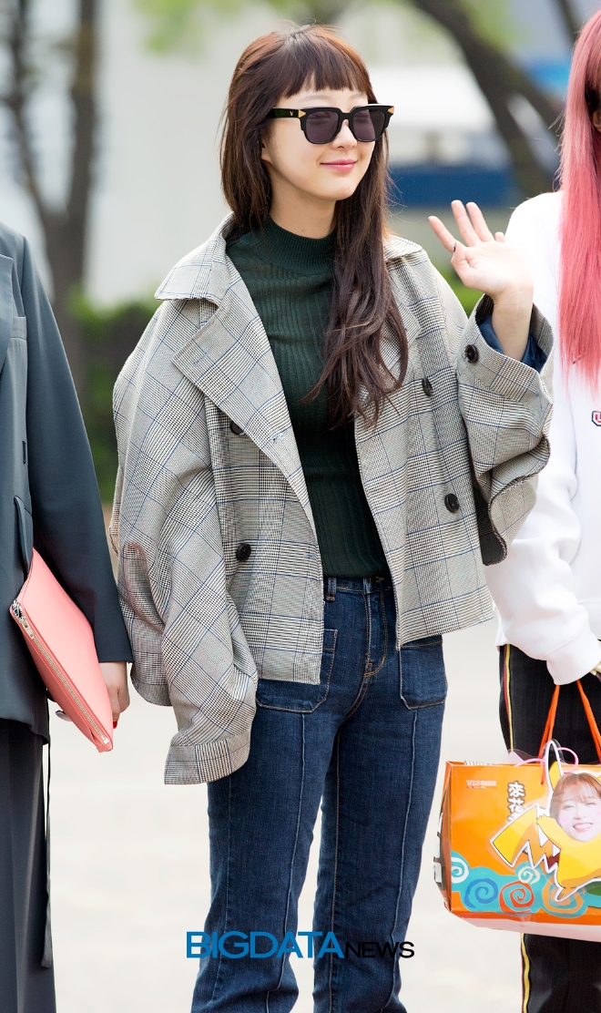 EXID 혜린, '뮤직뱅크' 출근길 현장