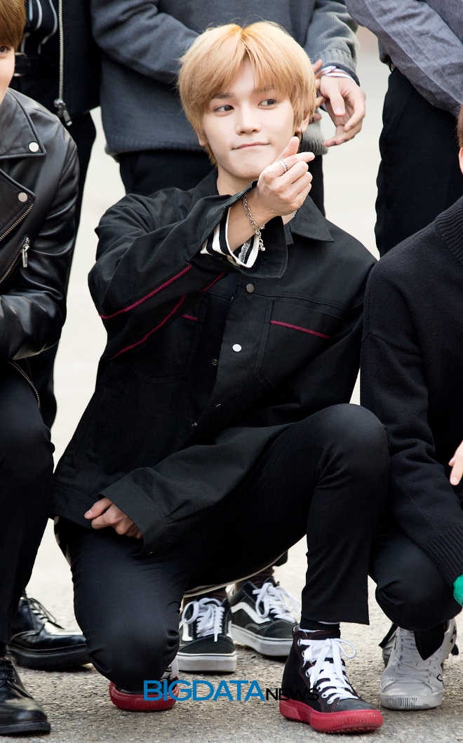 NCT 2018 태용, '뮤직뱅크' 출근길 현장