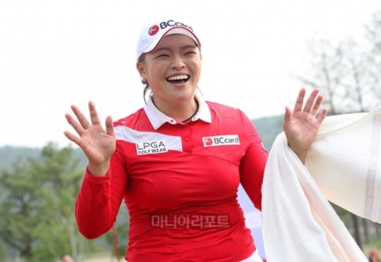 시즌 첫 메이저대회에서 우승을 차지한 장하나. 양주=김상민 기자