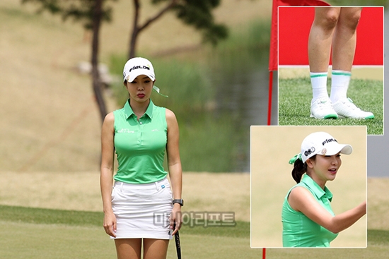 KLPGA 챔피언십 1라운드에서 안신애. 사진=마니아리포트 DB