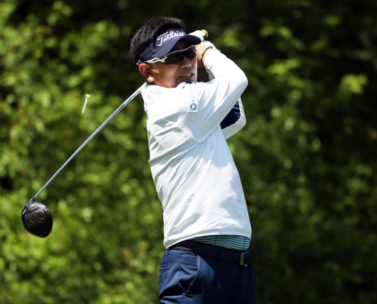 양용은은 2라운드에서 5타를 잃었지만 합계 5오버파로 컷통과에 성공했다. 사진=KPGA제공