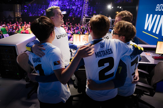 LA 글래디에이터즈를 꺾고 스테이지3 10전 전승을 기록한 보스턴.(사진=블리자드 제공)