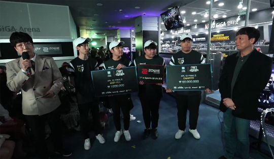 APL 파일럿 시즌에 이어 시즌1도 우승한 Gen.G 블랙.(사진=APL 중계 캡처)