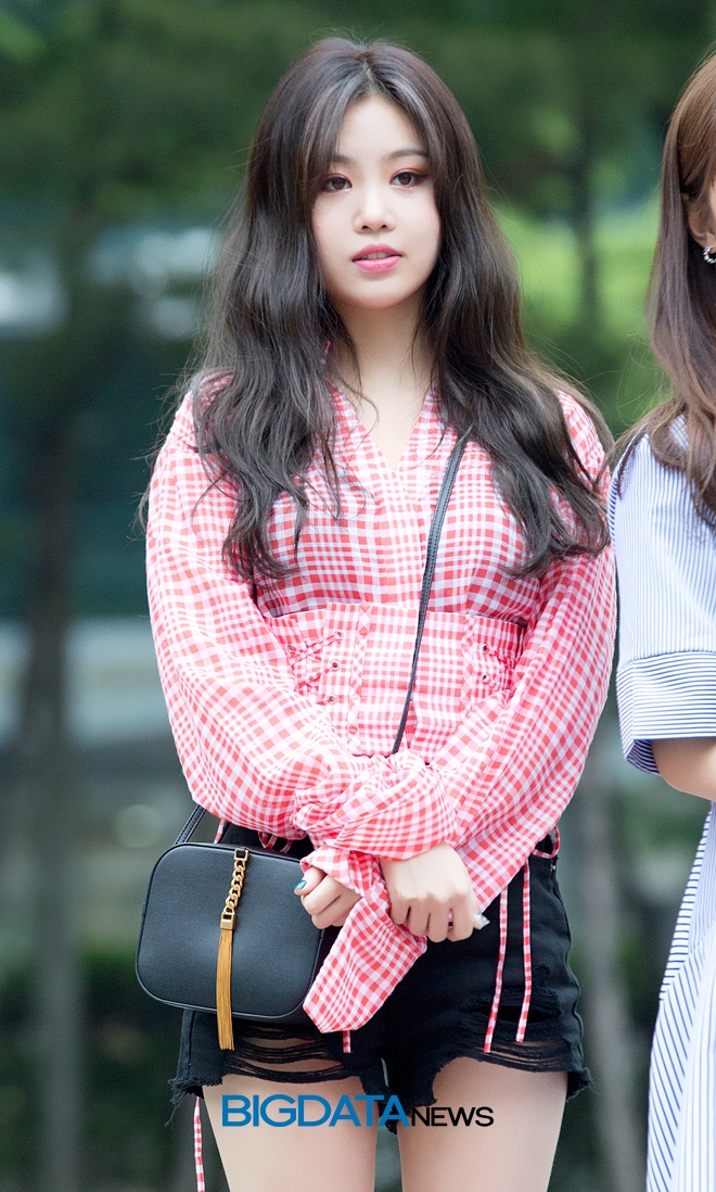(여자)아이들 수진, '뮤직뱅크' 출근길 현장