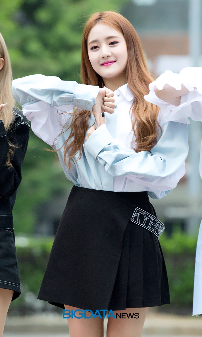 (여자)아이들 민니, '뮤직뱅크' 출근길 현장