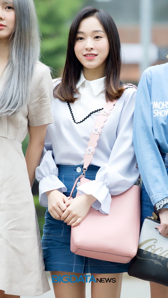 드림캐쳐 가현, '뮤직뱅크' 출근길 현장