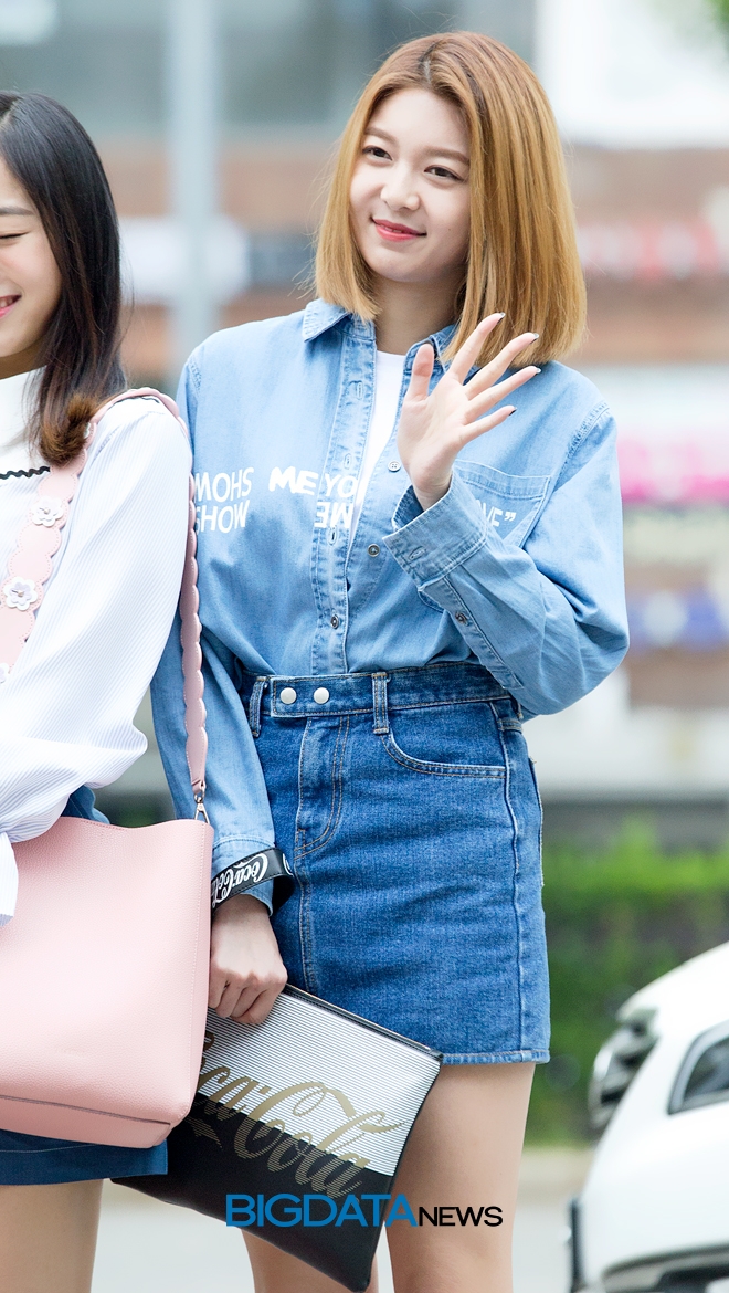 드림캐쳐 다미, '뮤직뱅크' 출근길 현장