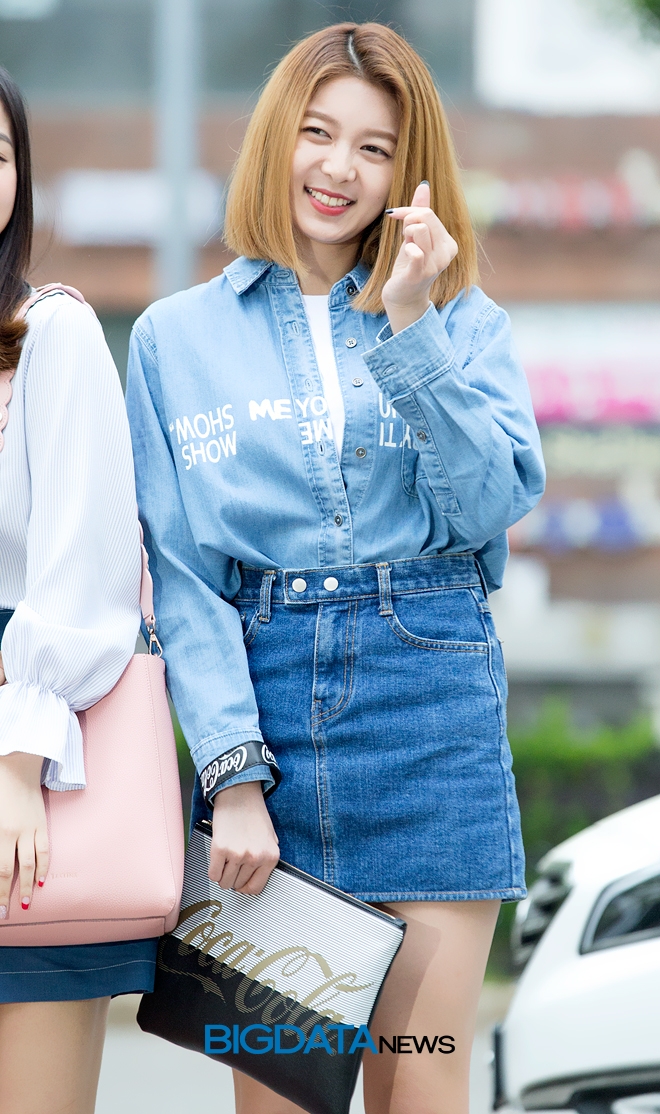 드림캐쳐 다미, '뮤직뱅크' 출근길 현장