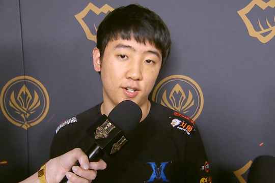 킹존 드래곤X의 '칸' 김동하. (사진=MSI 중계 캡처)