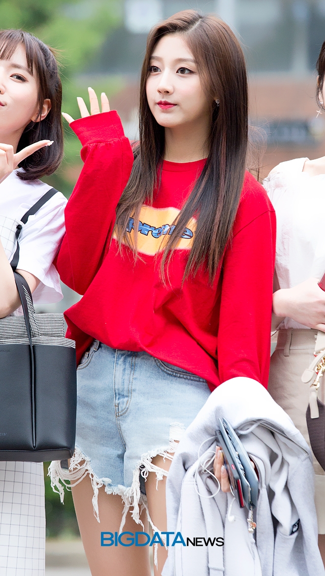 러블리즈 정예인, '뮤직뱅크' 출근길 현장