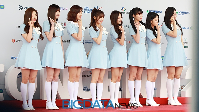 프로미스 나인, '2018 드림콘서트' 레드카펫 및 포토월 현장