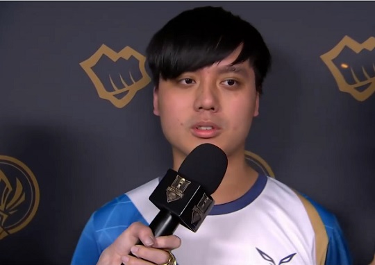 플래시 울브즈의 'Maple' 후앙이탕. (사진=MSI 중계 캡처)