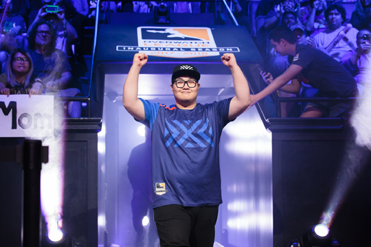 단 한 세트 출전으로도 강한 인상을 남긴 뉴욕의 '파인' 김도현.(사진=블리자드 제공)