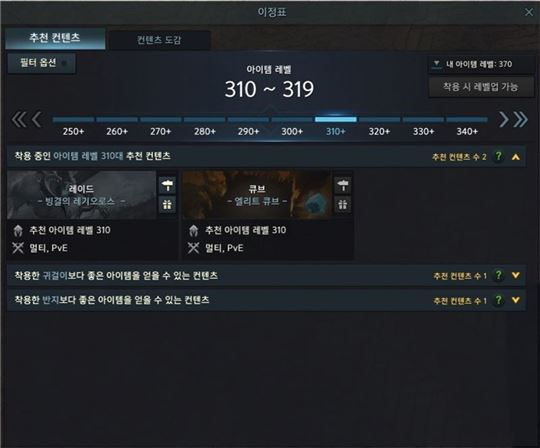 이정표 시스템을 이용하면 다양한 정보를 쉽게 파악할 수 있다.