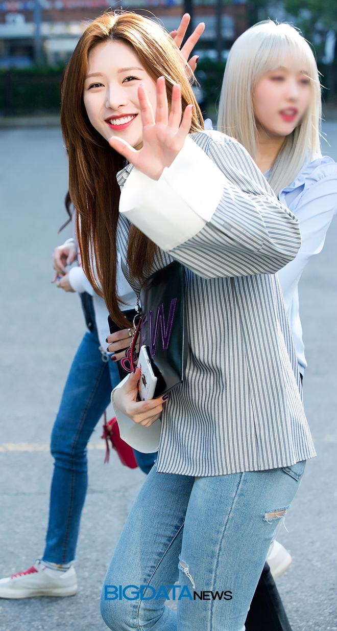 유니티 의진, 뮤직뱅크 출근길 현장