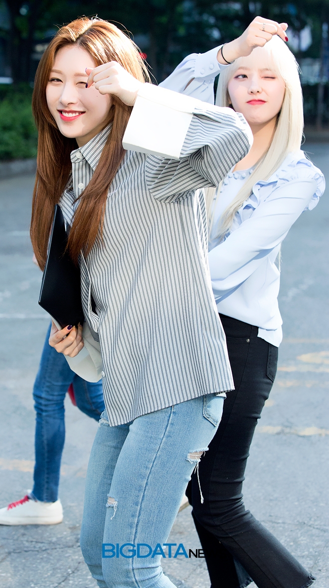 유니티 의진-윤조, 뮤직뱅크 출근길 현장