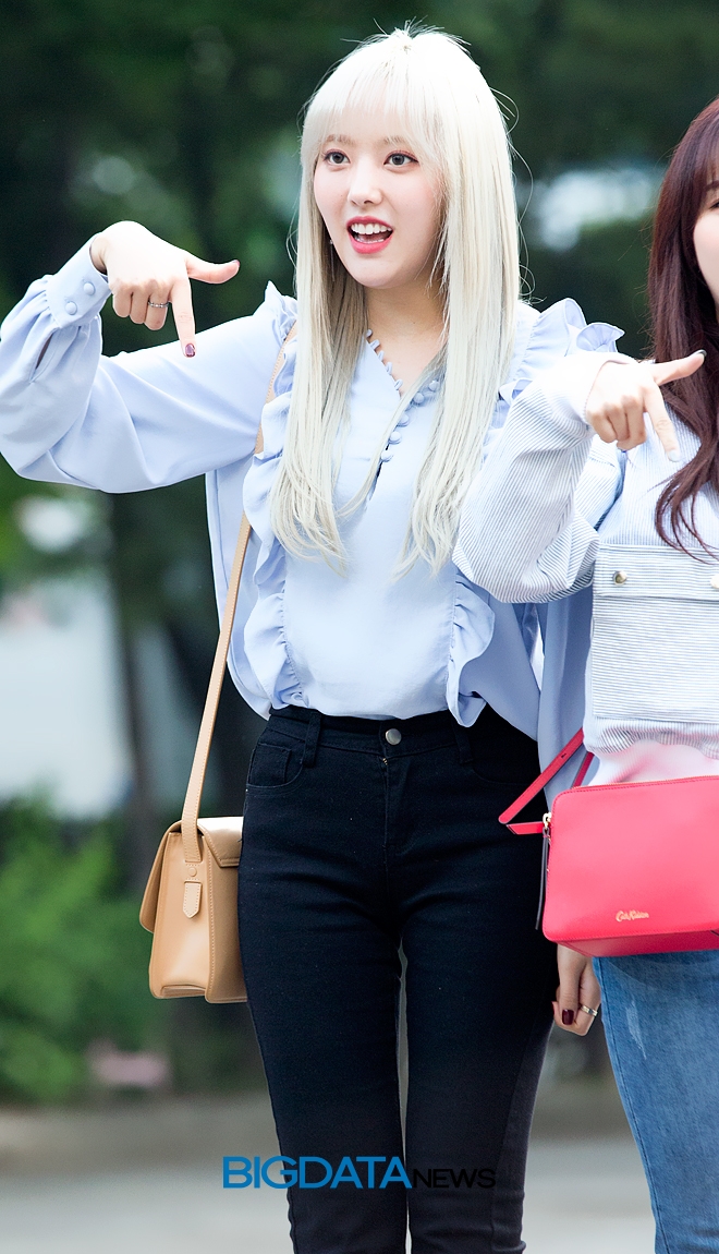 유니티 윤조, 뮤직뱅크 출근길 현장