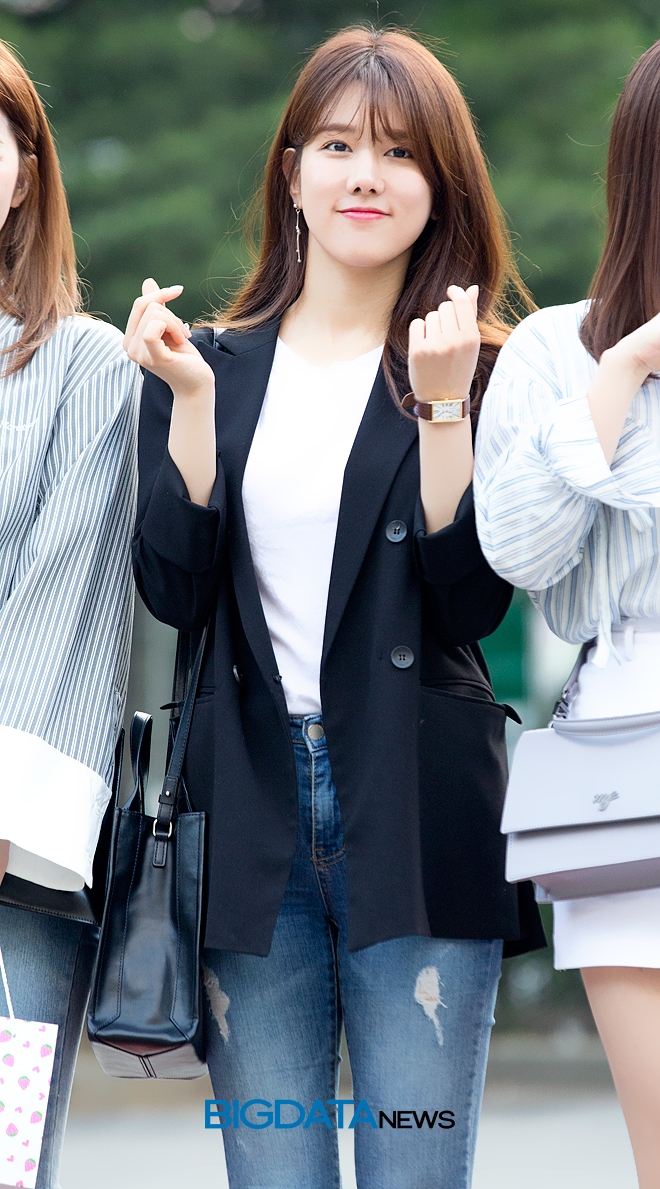 유니티 양지원, 뮤직뱅크 출근길 현장