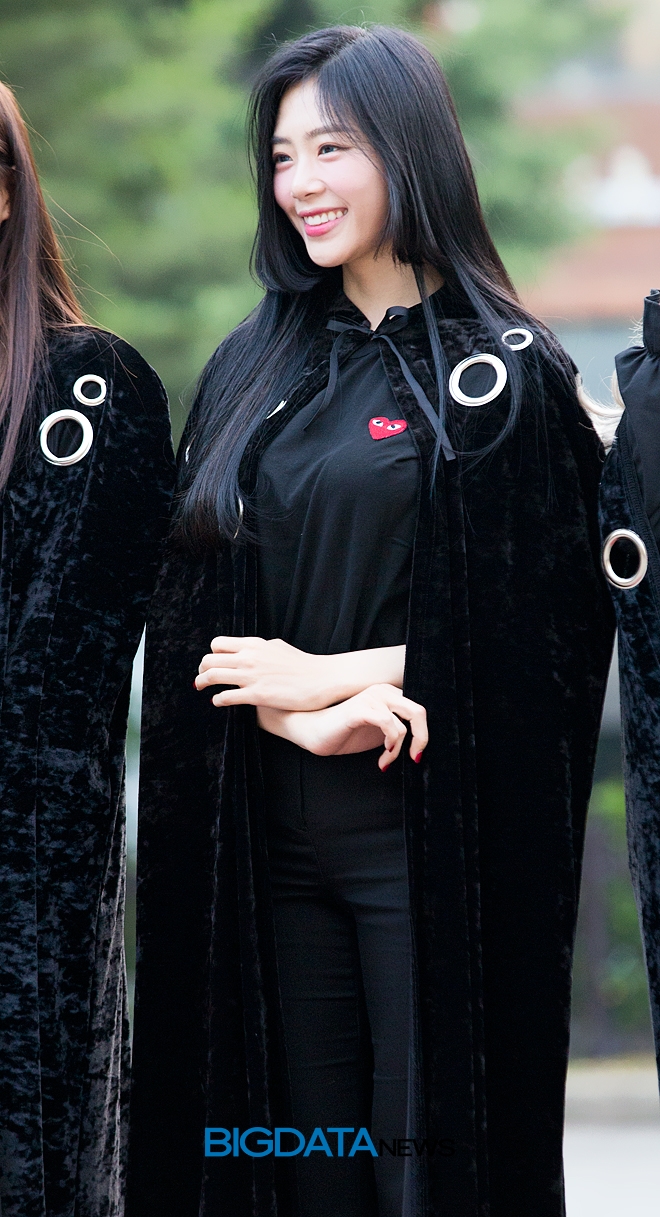 드림캐쳐 지유, 뮤직뱅크 출근길 현장