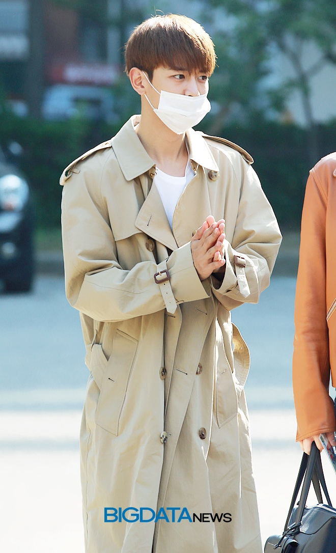 샤이니 민호, 뮤직뱅크 출근길 현장