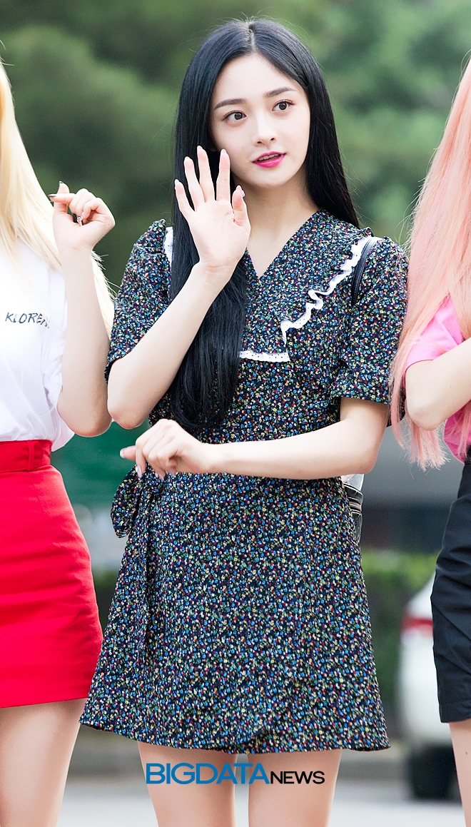 프리스틴V 결경, 뮤직뱅크 출근길 현장