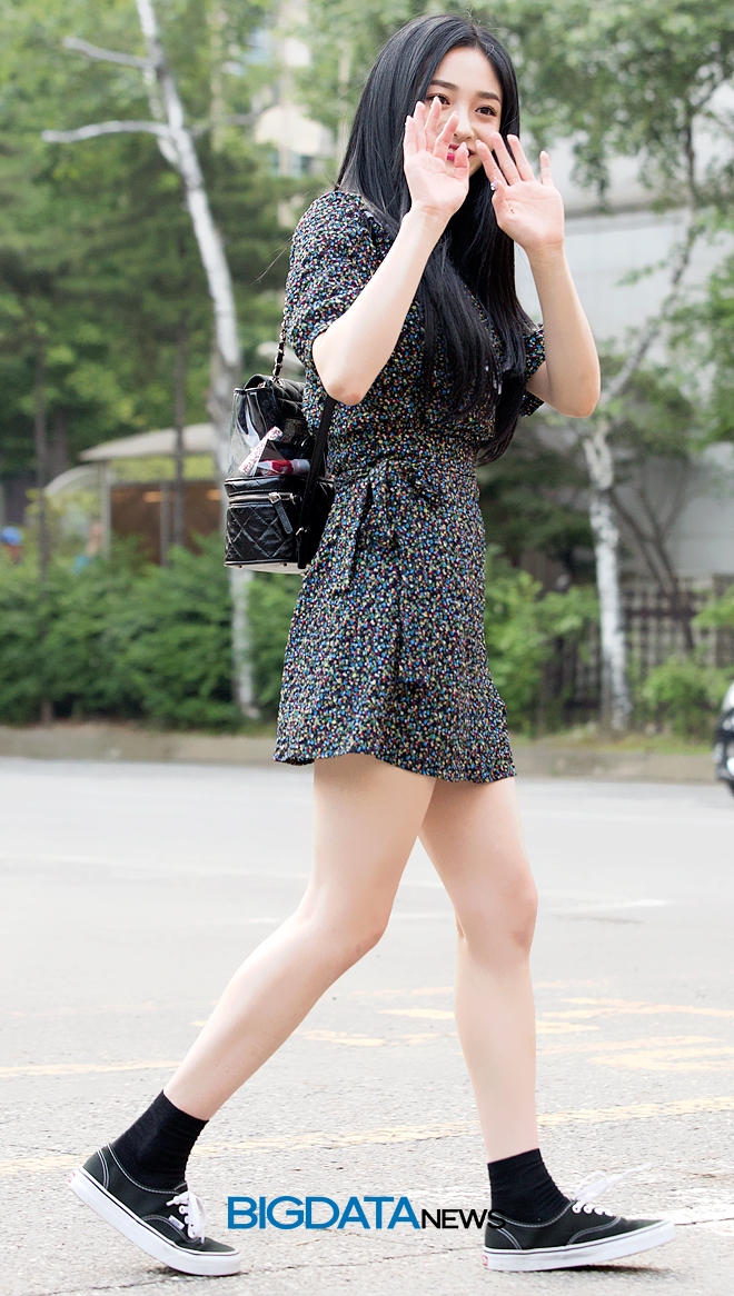 프리스틴V 결경, 뮤직뱅크 출근길 현장