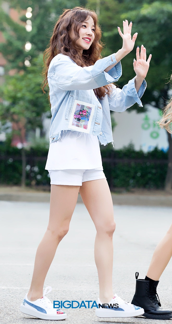 (여자)아이들 우기, 뮤직뱅크 출근길 현장