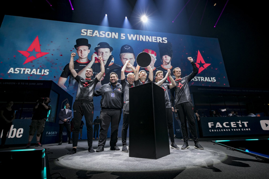 ECS 시즌5에서 우승한 아스트랄리스.(사진=ECS 공식 SNS 발췌)