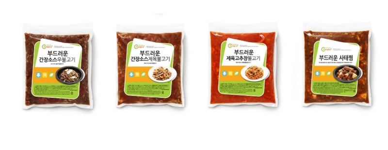 아워홈이 맛과 영양, 소화까지 고려해 신규 출시한 ‘행복한맛남 케어플러스’ 부드러운 양념육 4종