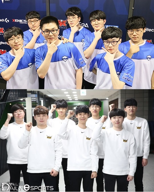 서머 스플릿 첫 2승에 도전하는 MVP(위)와 그리핀.