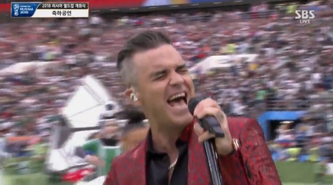 SBS '2018 러시아 월드컵 개회식' 방송 화면
