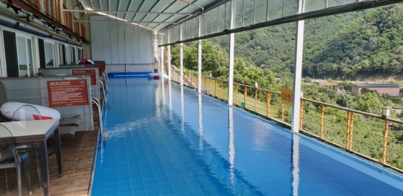 오세르펜센, 온수 친환경 해수풀 수영장