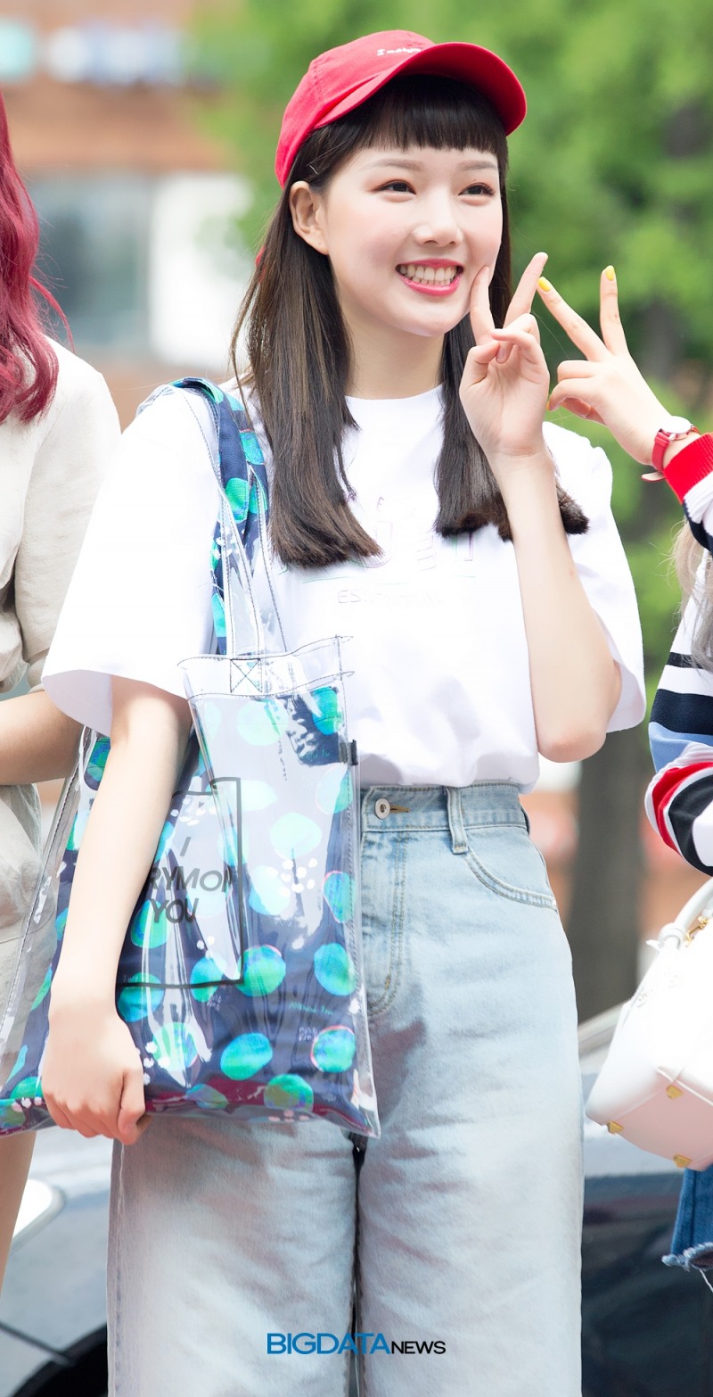 여자친구 예린, KBS 2TV 음악방송 '뮤직뱅크' 리허설 현장