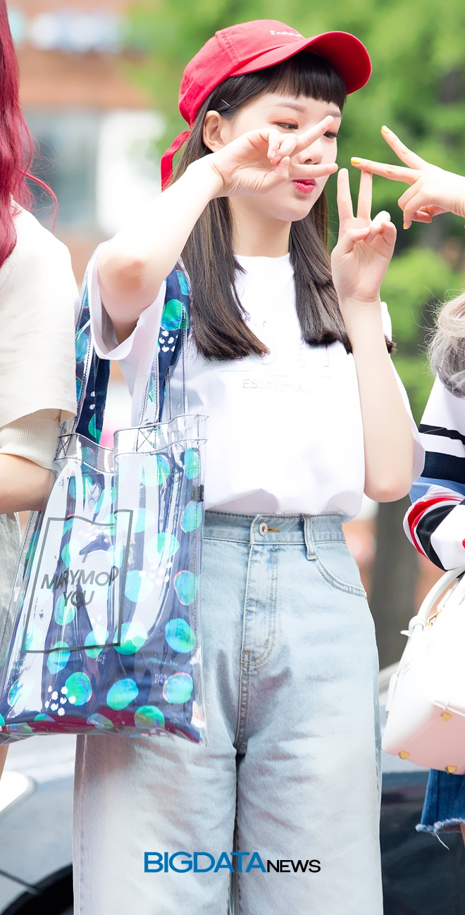 여자친구 예린, KBS 2TV 음악방송 '뮤직뱅크' 리허설 현장