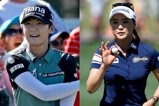 박성현과 유소연. 사진=마니아리포트DB