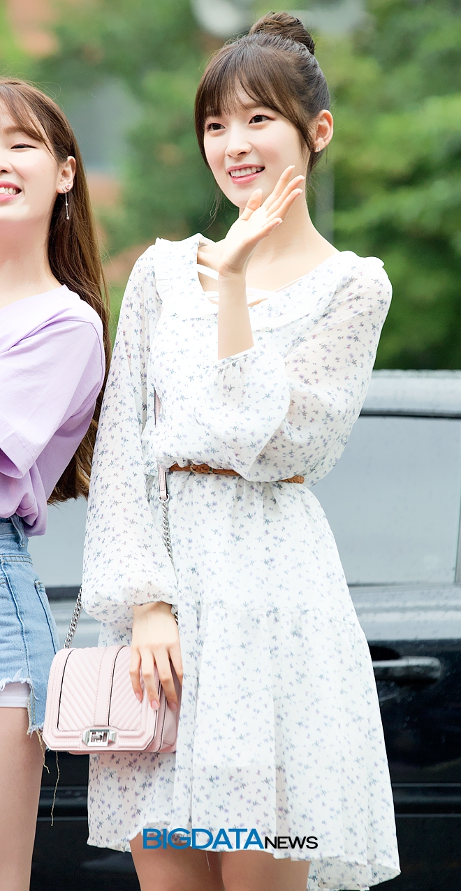 오마이걸 아린, KBS 2TV 음악방송 '뮤직뱅크' 리허설 현장