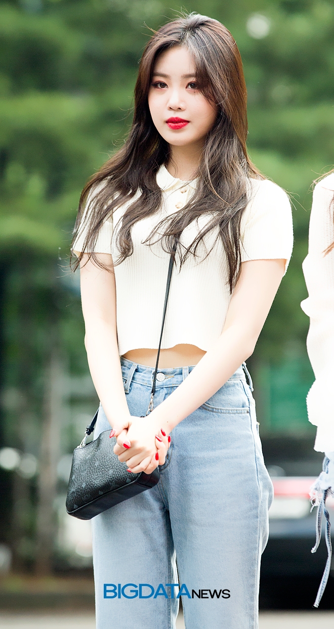 여자아이들 수진, KBS 2TV 음악방송 '뮤직뱅크' 리허설 현장