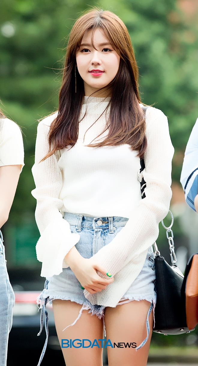 여자아이들 미연, KBS 2TV 음악방송 '뮤직뱅크' 리허설 현장