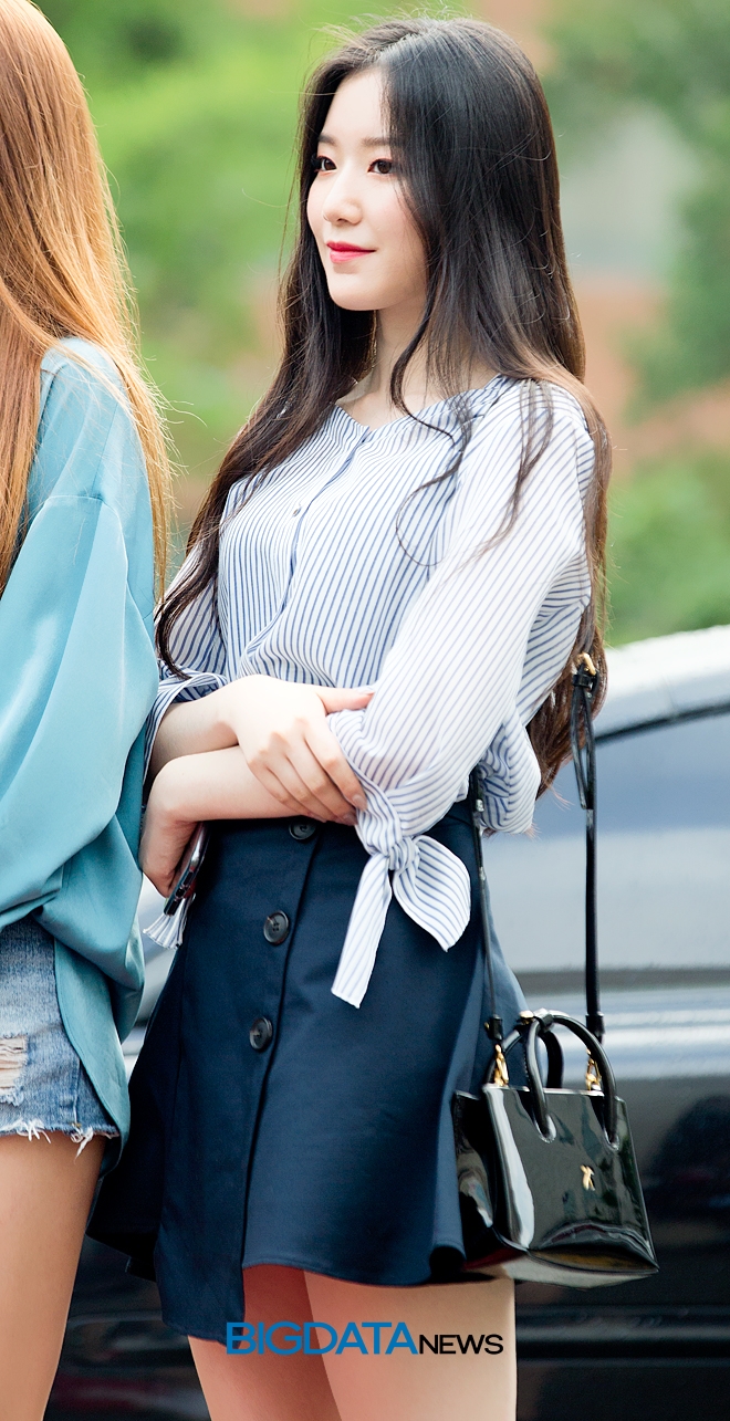 여자아이들 민니, KBS 2TV 음악방송 '뮤직뱅크' 리허설 현장