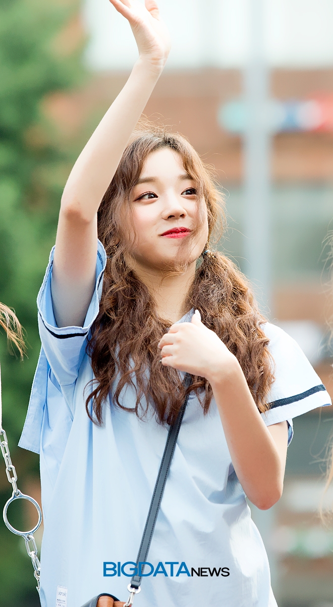 여자아이들 우기, KBS 2TV 음악방송 '뮤직뱅크' 리허설 현장