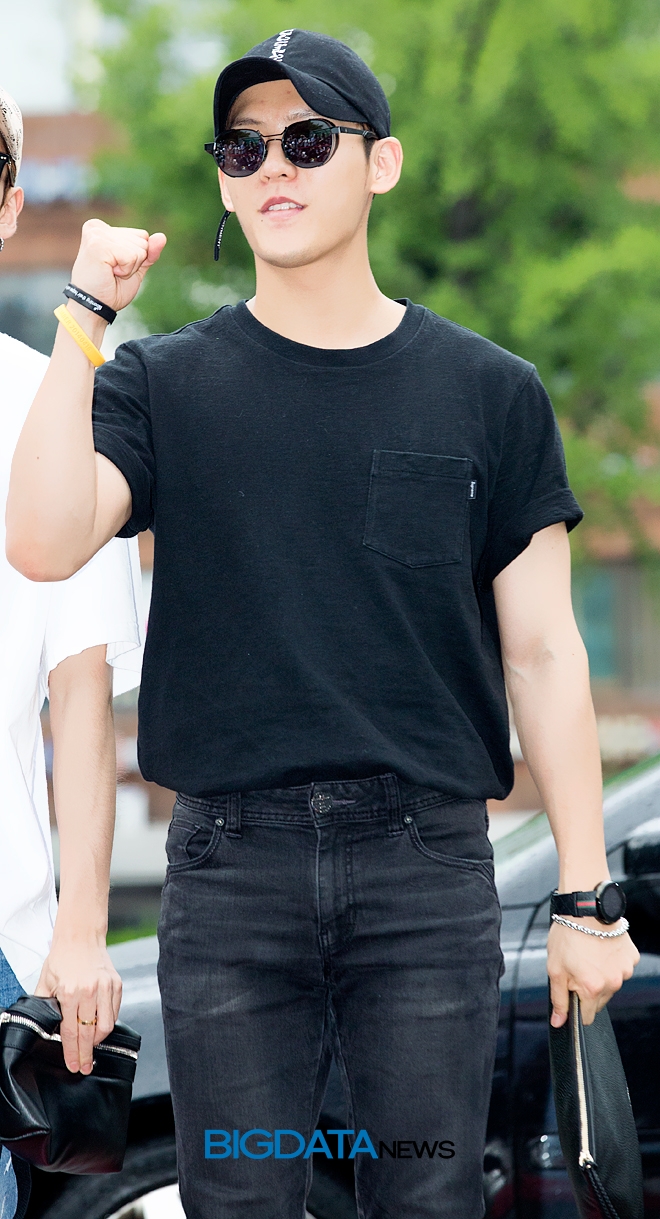 비투비 이민혁, KBS 2TV 음악방송 '뮤직뱅크' 리허설 현장