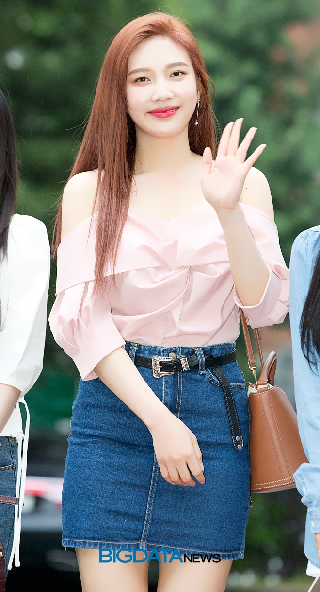 레드벨벳 조이, KBS 2TV 음악방송 '뮤직뱅크' 리허설 현장